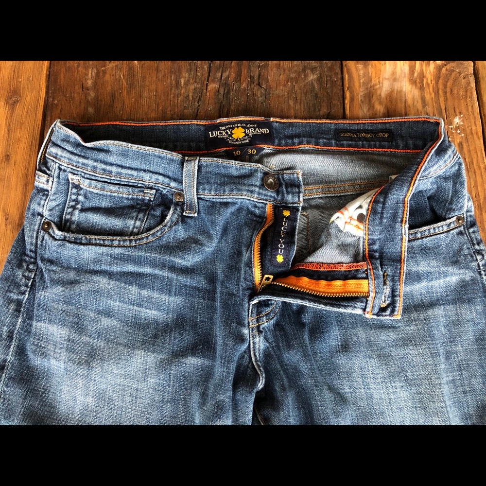 Lucky Brand Siena Tomboy Crop Sz 10/30